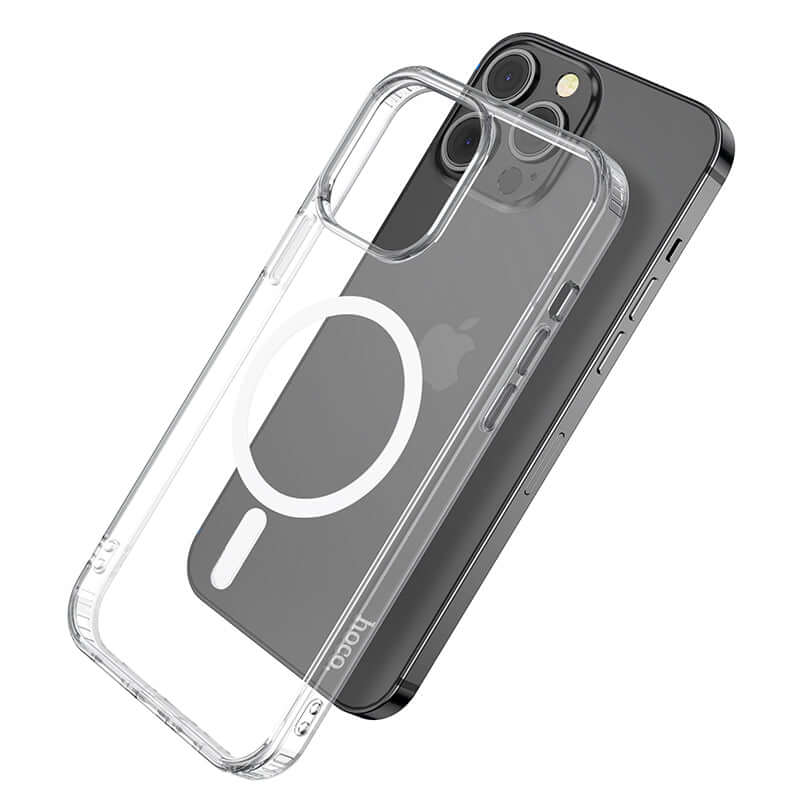 iPhone 14 Pro Magnetic Magsafe TPU Protection Transparent Back Case