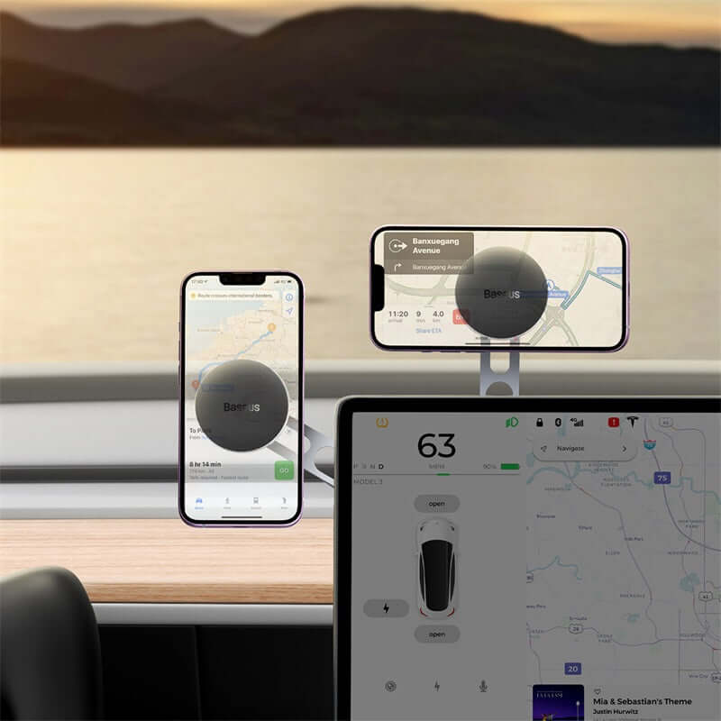 Baseus Magnetic Car Phone Holder Mount for Tesla Display Screen Rotateble