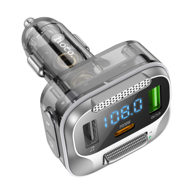Car FM Transmitter Charger Handfree PD30W Fast Charge with Aux