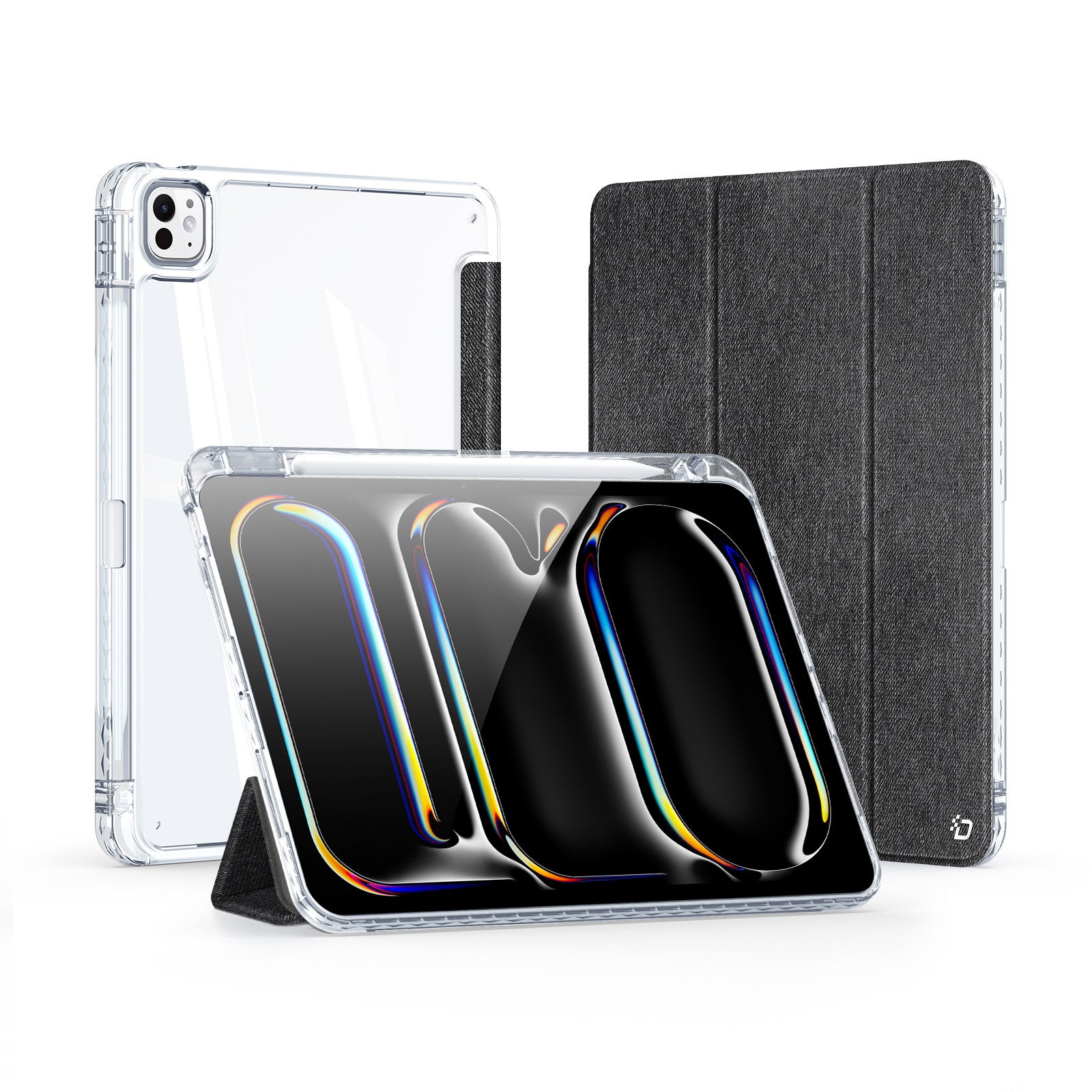 Case Cover for iPad Pro 11 2024 With Pencil Holder Auto Sleep Wake