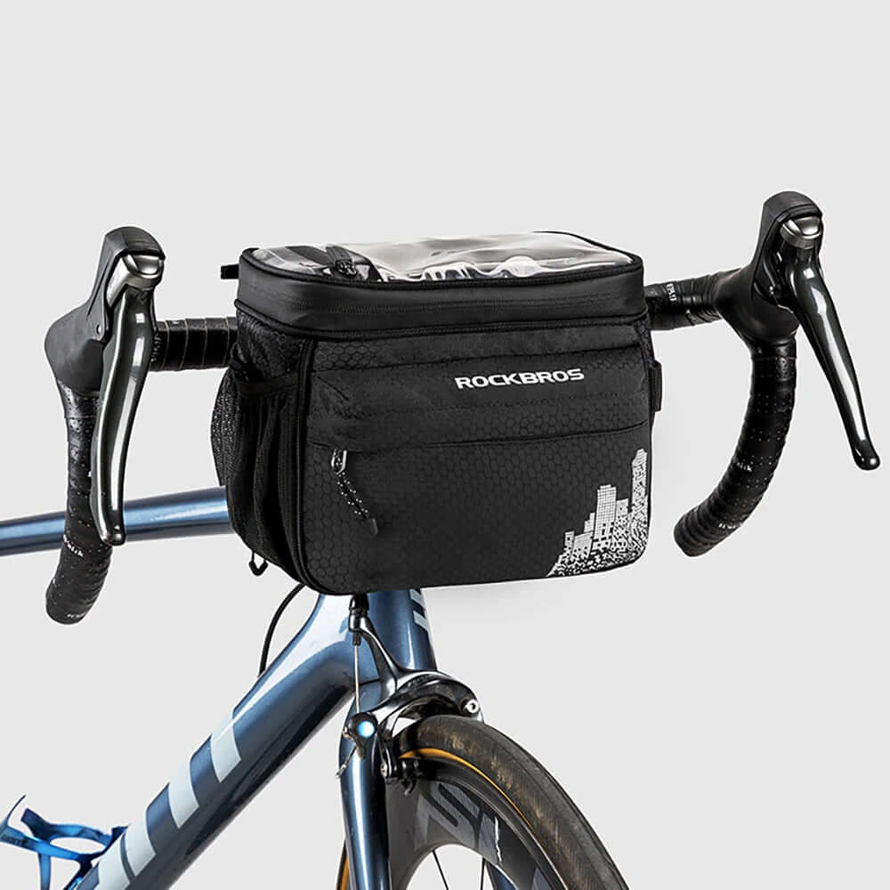Bike Bicycle Front Handle Bar Handlebar Carrier Storage Bag For Drink Food 4L