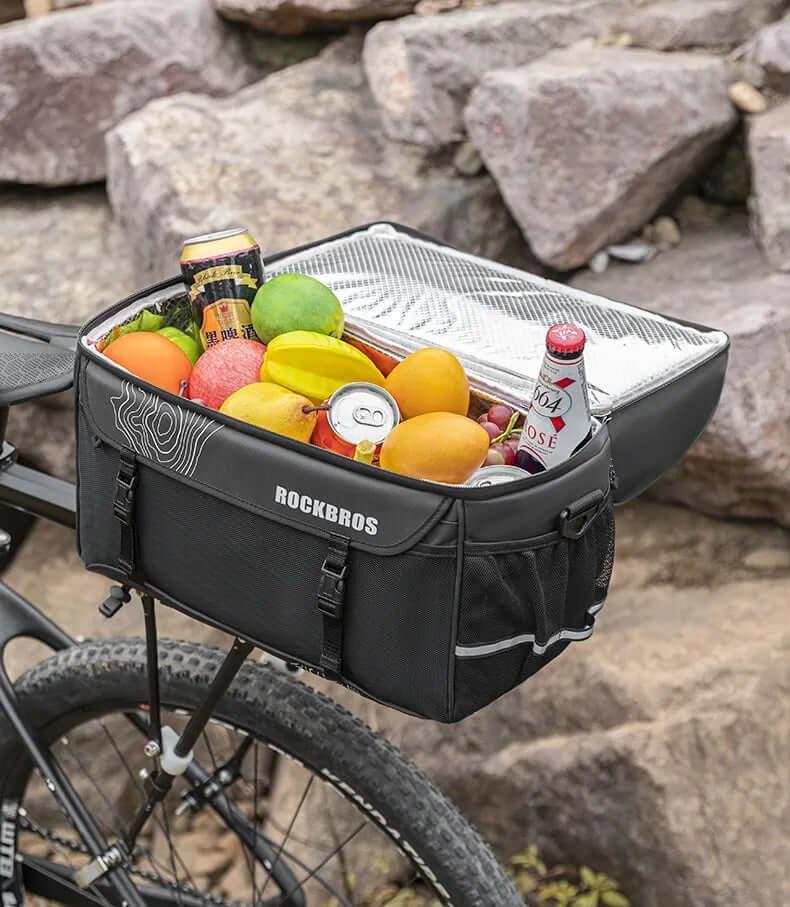 Bike Bicycle Rack Bag 11L Cycling Pannier Carrier Trunk Rack Rear Seat Bag