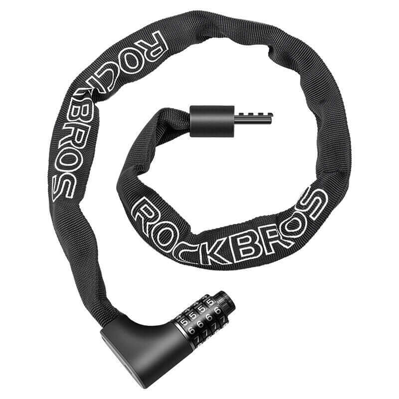 Bike Chain Lock 4 Digit Code Bicycle Anti-theft Chain Lock With 2 Keys