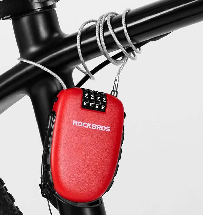 Telescopic Bicycle Anti-theft bike Steel Lock Helmet Lock Chain Password Lock