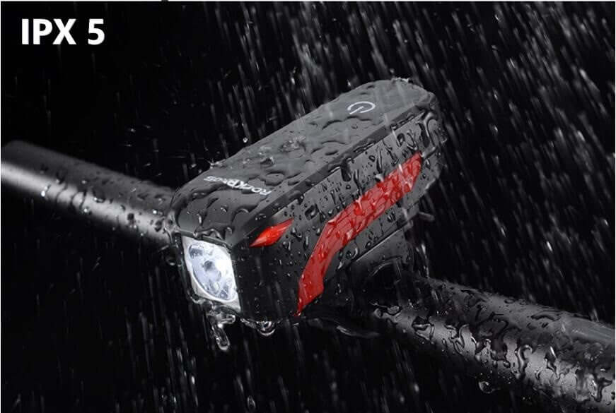 Cycling Bicycle Front headlight with 140db Bell speaker Front light