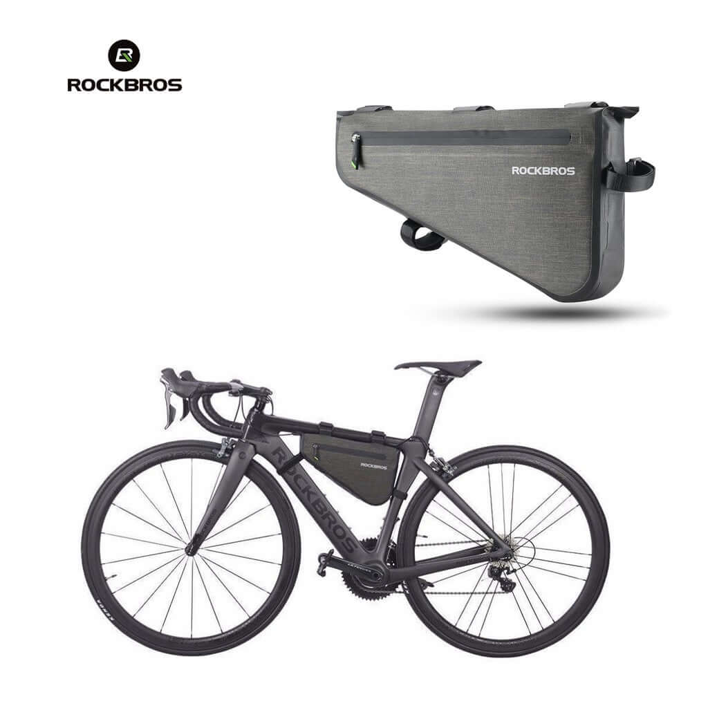 Cycling Bike packing Bag Waterproof Bike Frame Bag Large Tube Pouch Bag