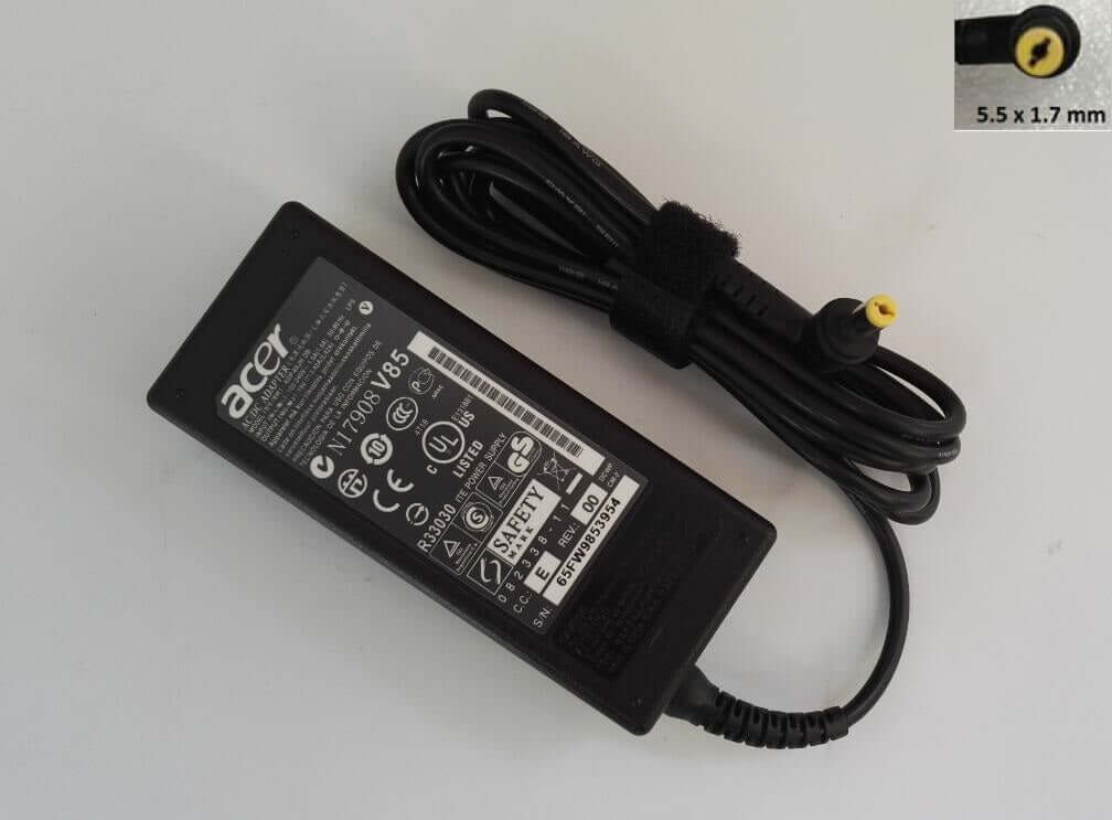 Acer Aspire 19V 3.42A 65w E5 ES1 V3 5.5*1.7mm Power Adapter charger