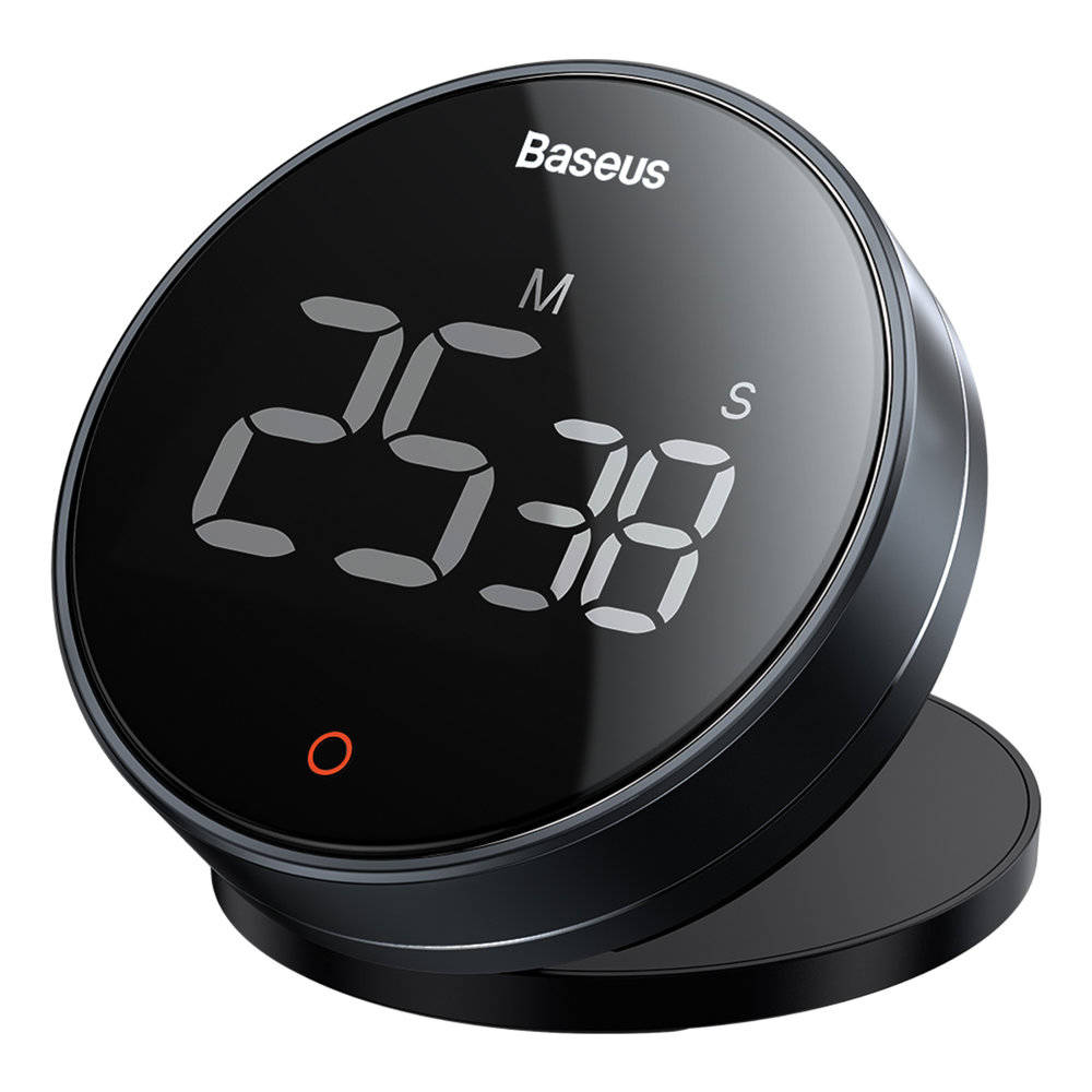 Digital Timer Rotation Countdown Timer Magnetic Alarm Clock Large Led Display for Kitchen Cooking Yoga Study