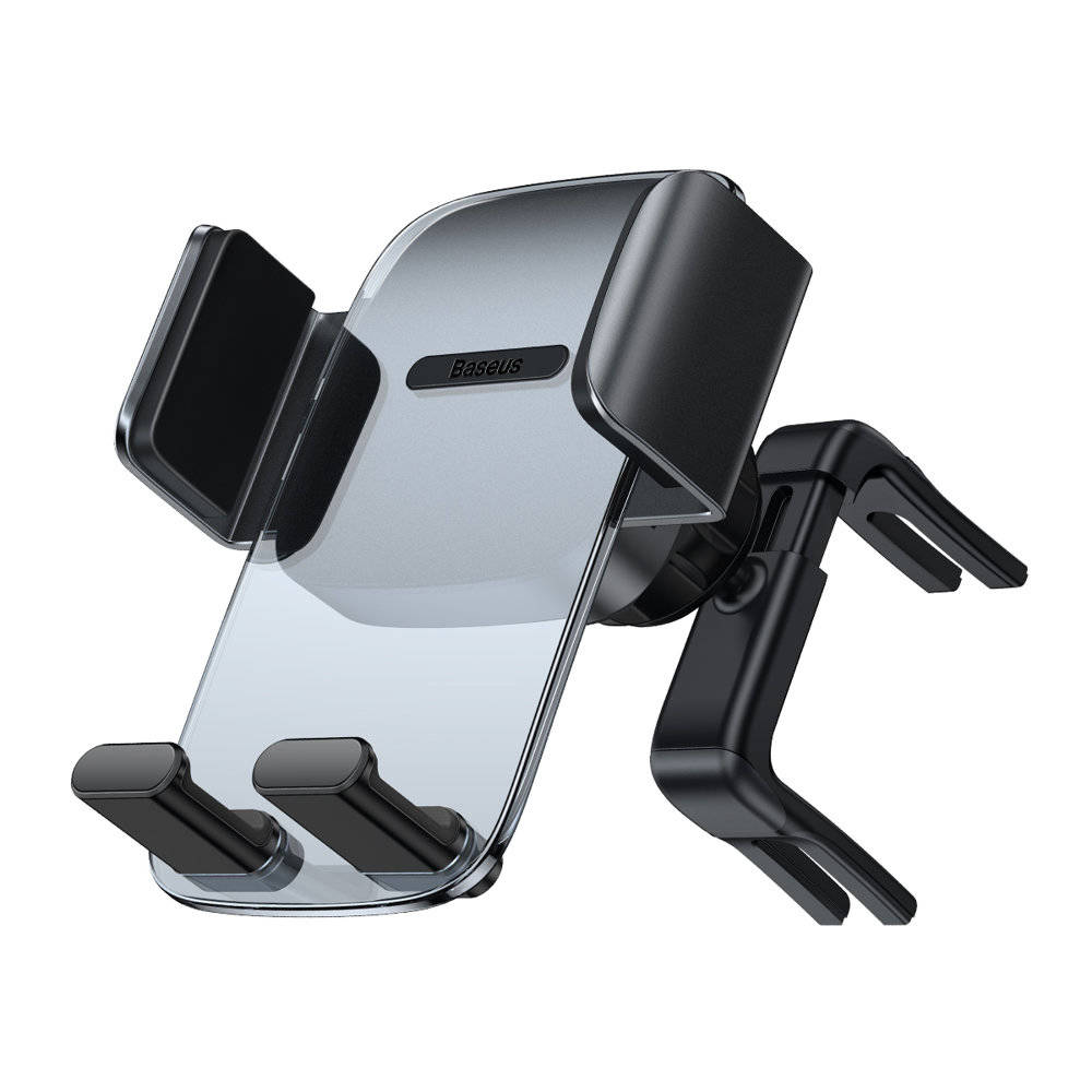 Car Mobile Phone Holder Air Vent Outlet Easy Clamping Mount Round
