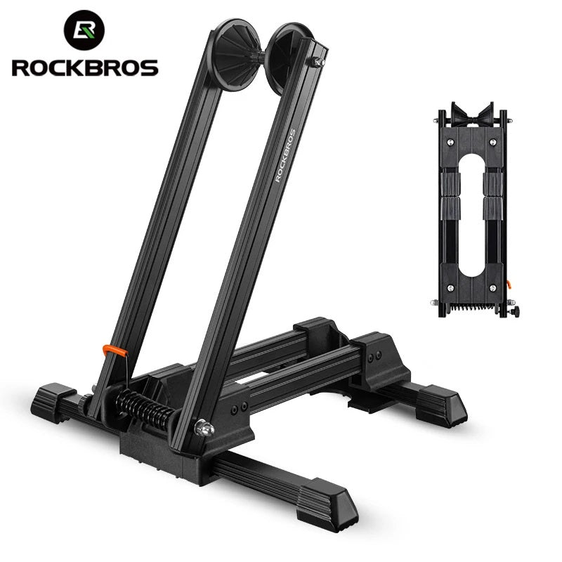 Foldable Alloy Bicycle Bike Stand Folding Parking Wheel Holder Fit 20”-29”