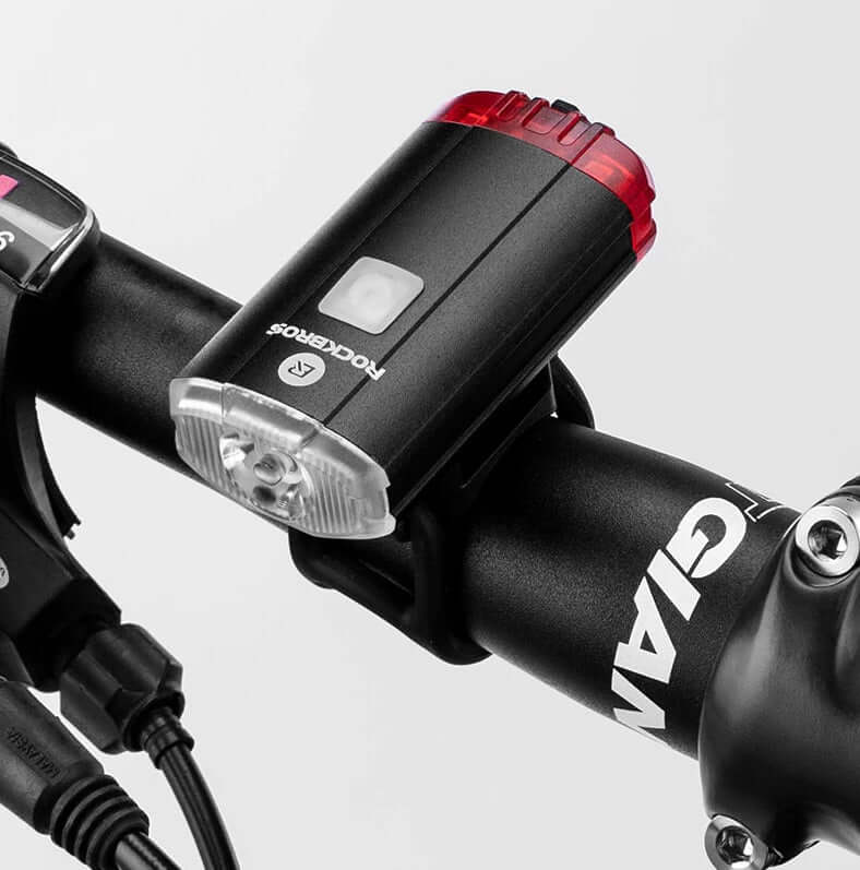 Bicycle Helmet Light USB Rechargeable Flashlight Bike Headlight Taillight