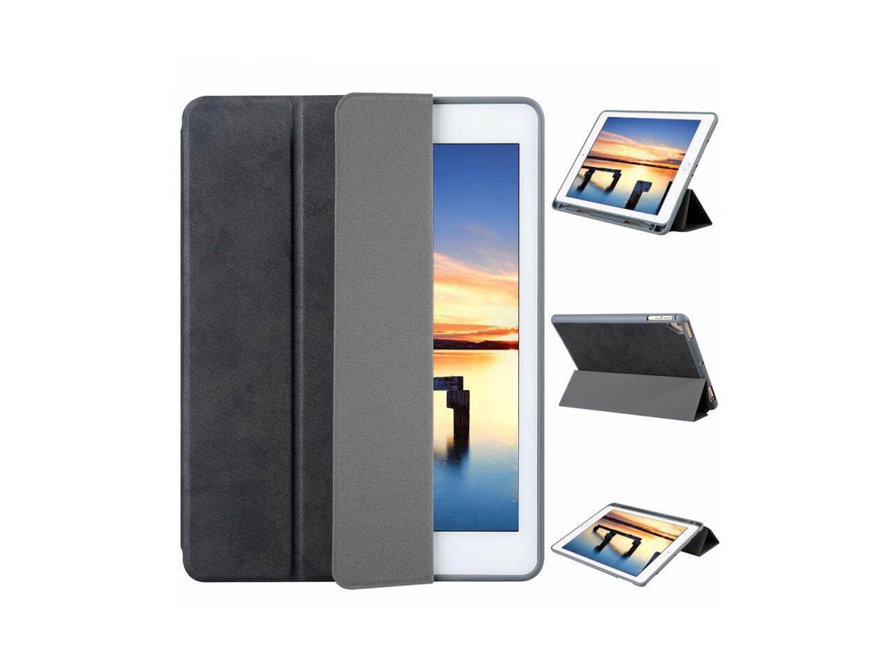 iPad Pro 12.9 Inch 2015/2017 Smart Cover With Pen Slot Folding Folio Case Cover