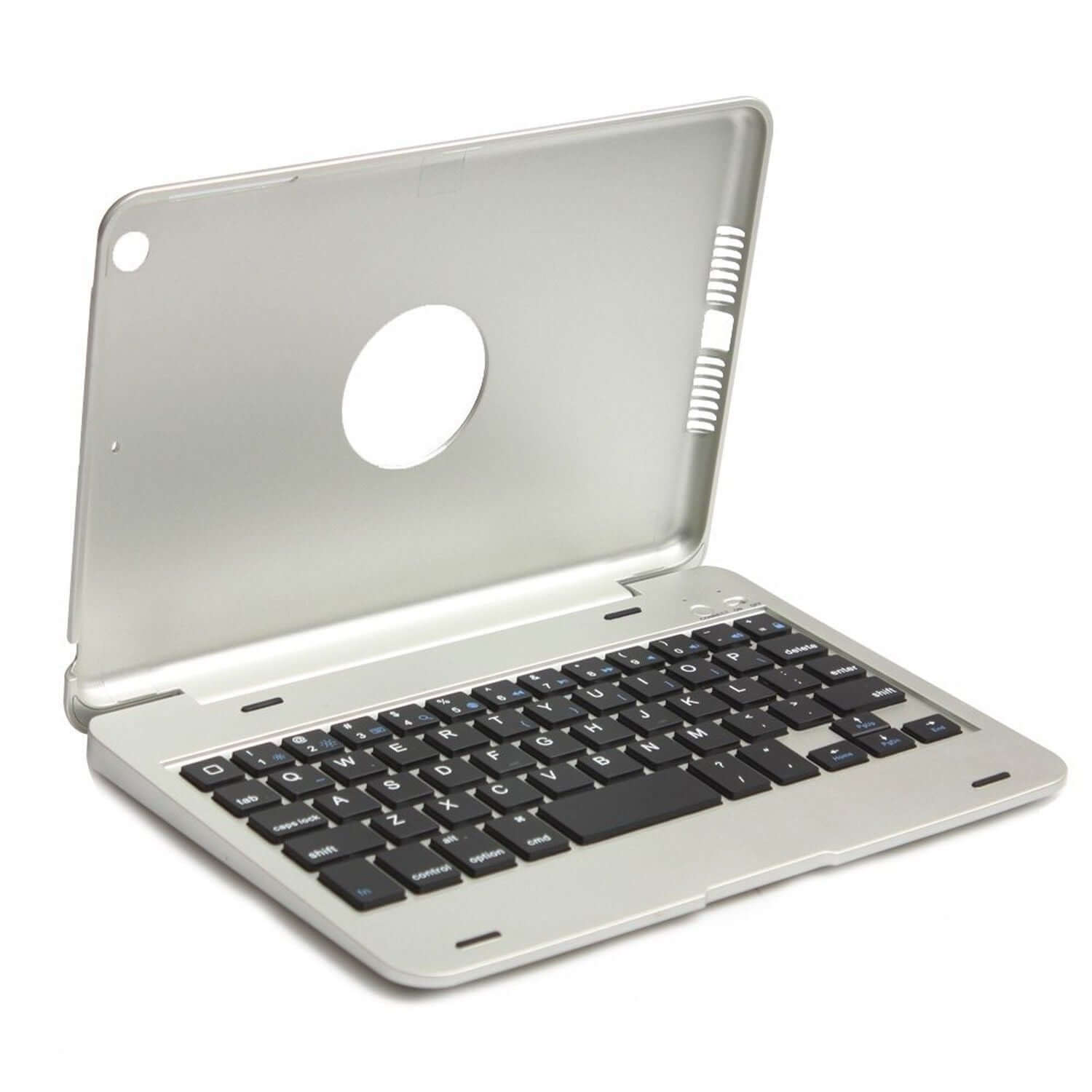 iPad Mini 1/2/3 Foldable Wireless Bluetooth Keyboard with back cover