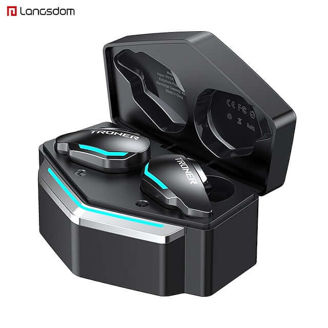 Gaming TWS LED Wireless Earphone Bluetooth Earbuds with Mic