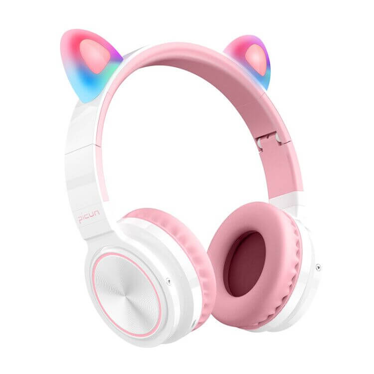 LUCKY CAT Style LED Color Changing Wireless Bluetooth Headsets with Mic