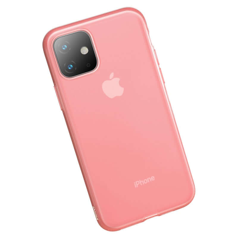 iPhone 11 6.1 inch Jelly Liquid Silica Gel Back Protective Case -Pink