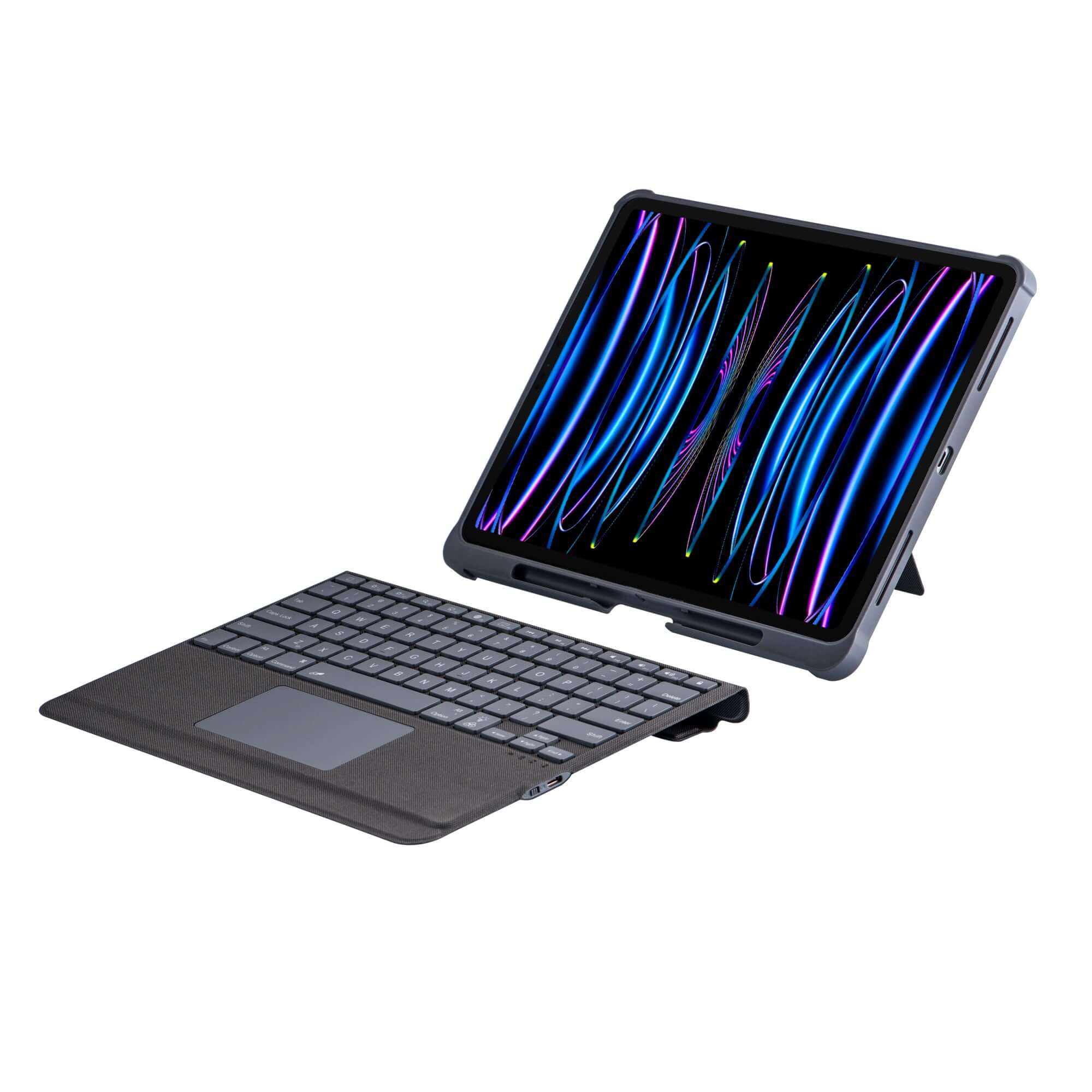 iPad Pro 12.9 inch Backlit Trackpad Bluetooth Keyboard Removable Case