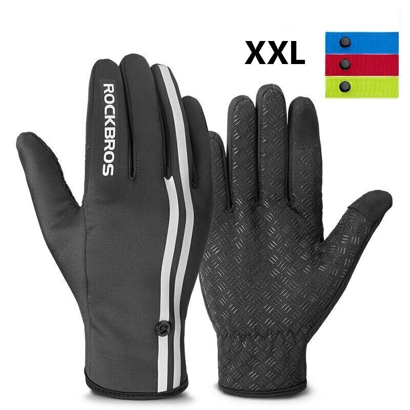 Cycling Warm Bike Bicycle Sport Glove Full Finger Gloves support Touch Screen