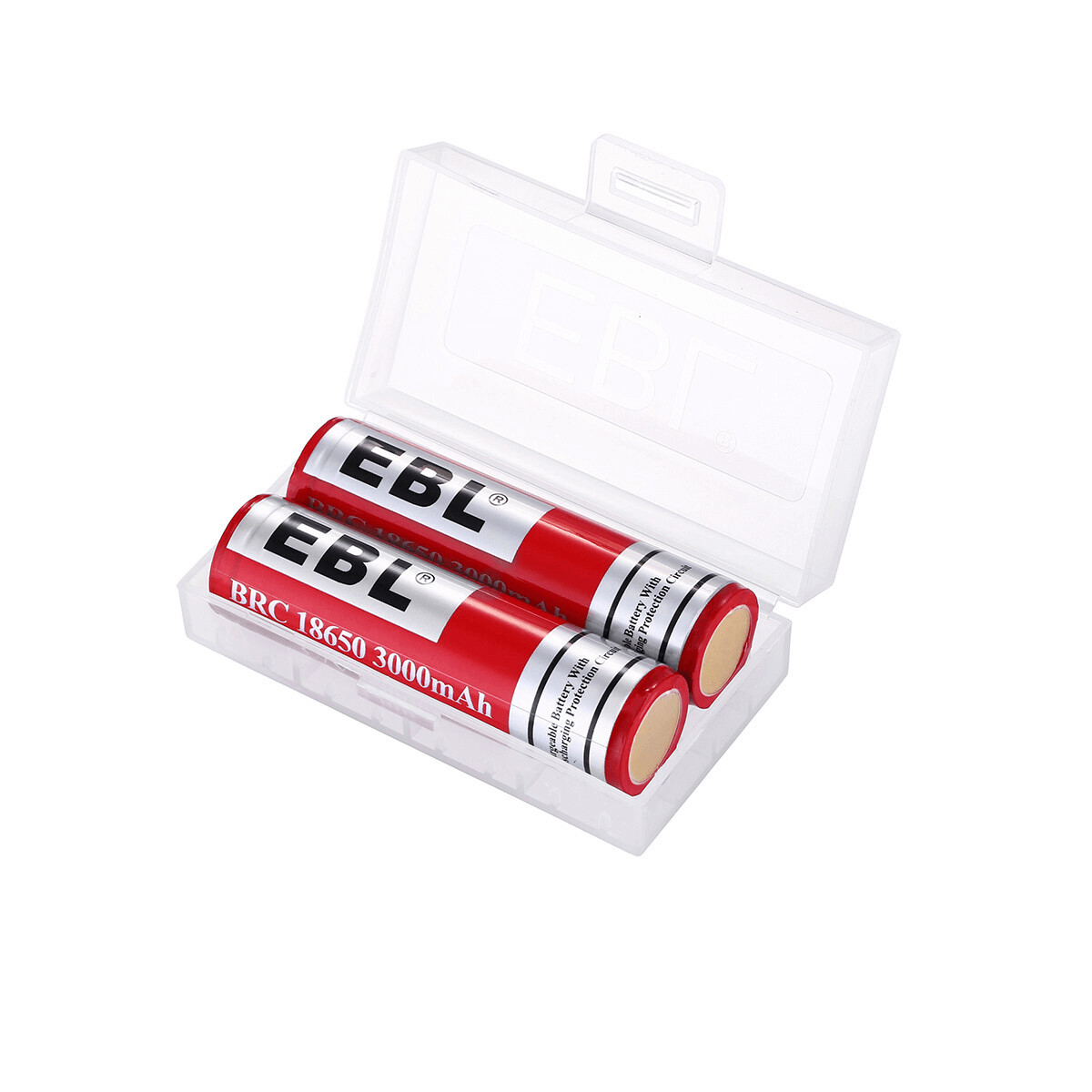 2-Pack High Capacity 18650 3.7V 3000mAh Li-ion Rechargeable Battery
