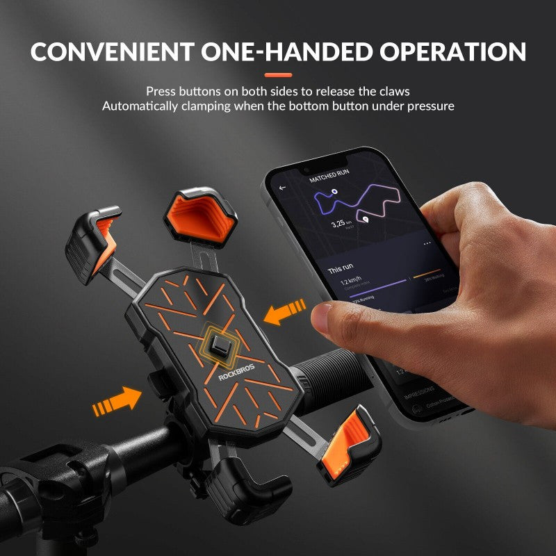 Bike Handlebar Phone Holder 360 View Bicycle mount