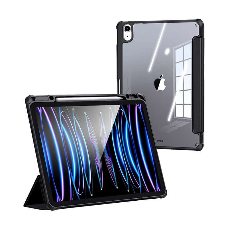 iPad 10th 10.9" Magnetic Transparant Back Protective Case with Pencil Slot