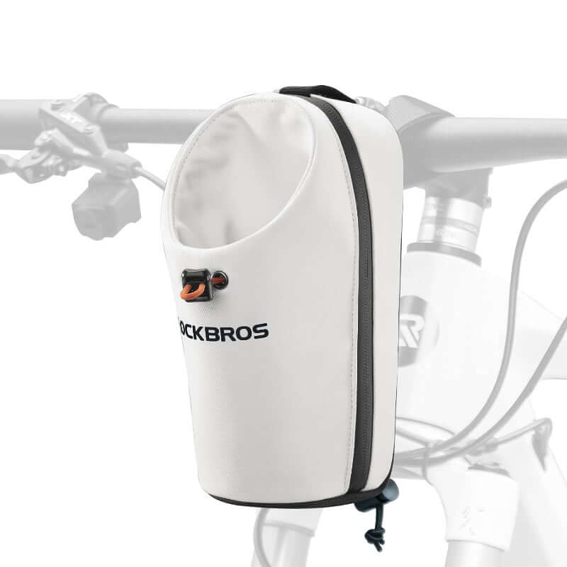 Bike Scooter Front Handlebar Bicycle Water Bottle Bag 1.5L - White