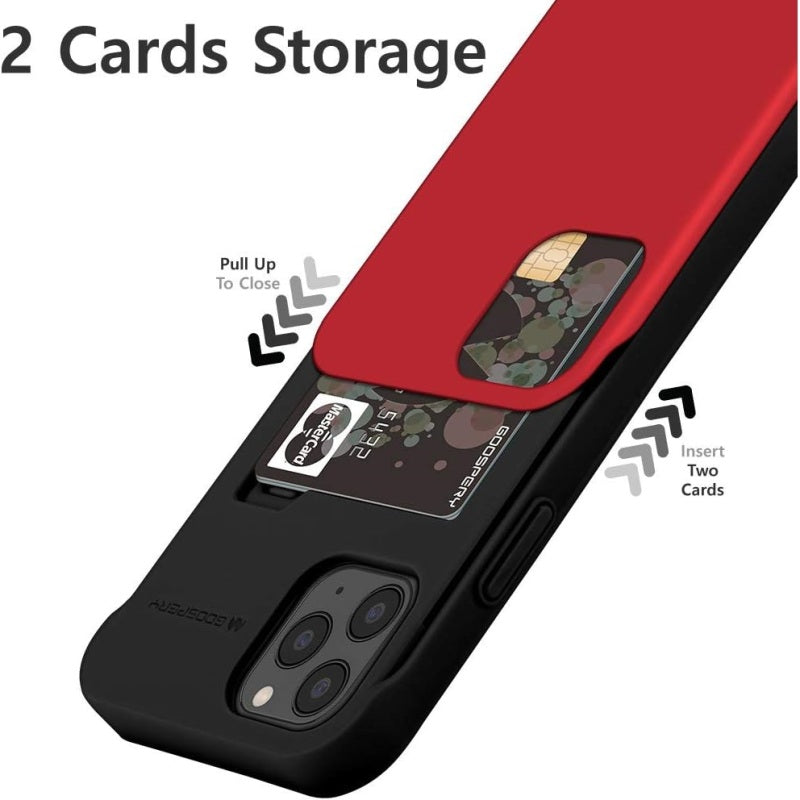 iPhone 12 Pro Max Bumper Case with slide open Card Slot
