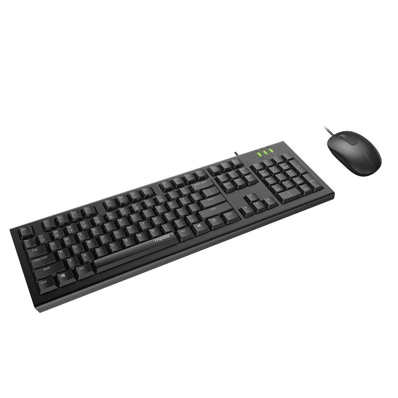 Rapoo Wired Keyboard Mouse Comb for PC Laptop