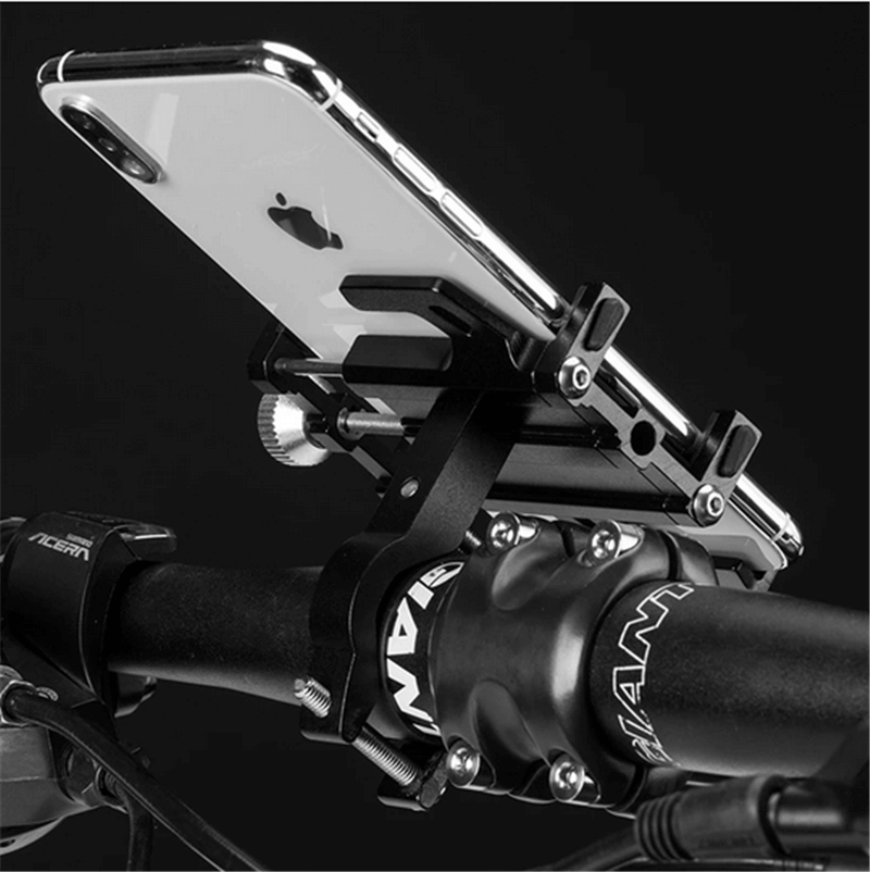 Aluminum Alloy Bicycle Motorbike Handlebar Mount Mobile Phone Holder