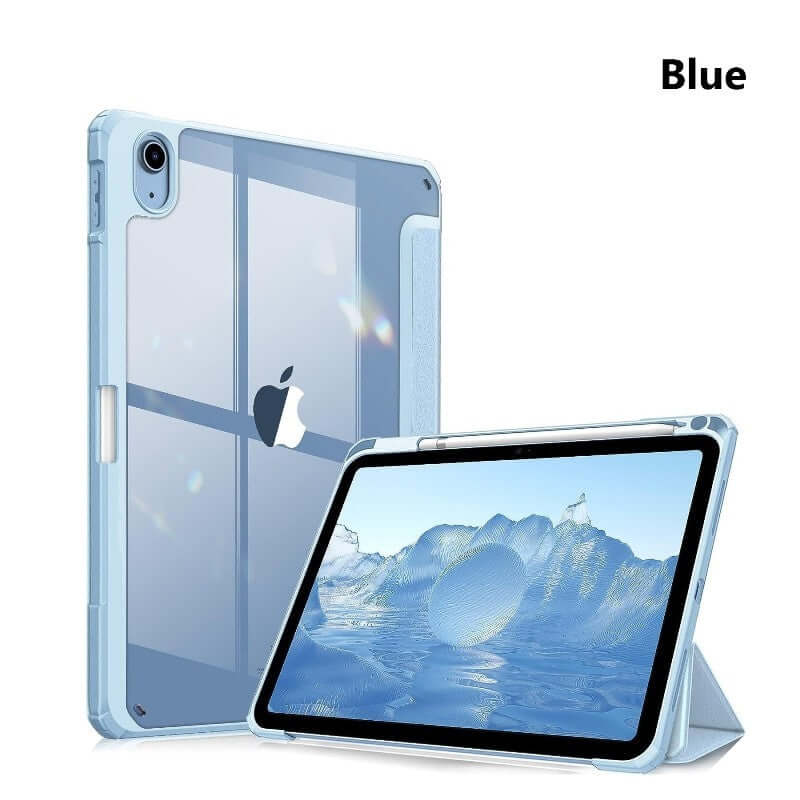 iPad 10th 10.9" Magnetic Transparant Back Protective Case with Pencil Slot