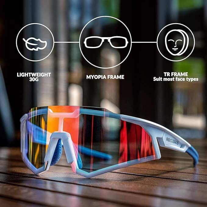 Cycling Bicycle Photochromic Sunglasses UV Protection Goggles
