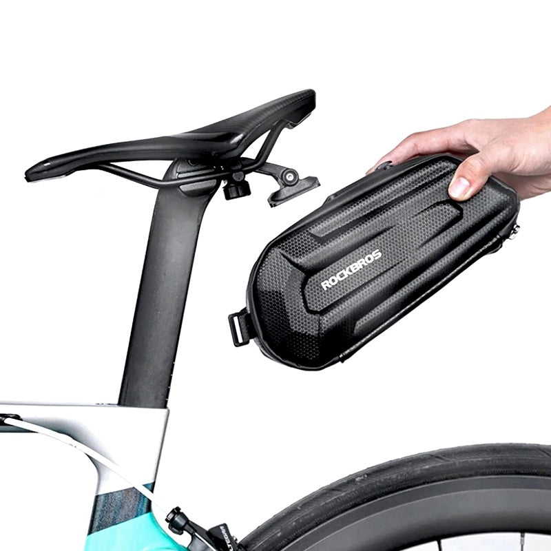 Saddle Tail Bag Under Seat Hard Shell for Bike Bicycle 1.7L