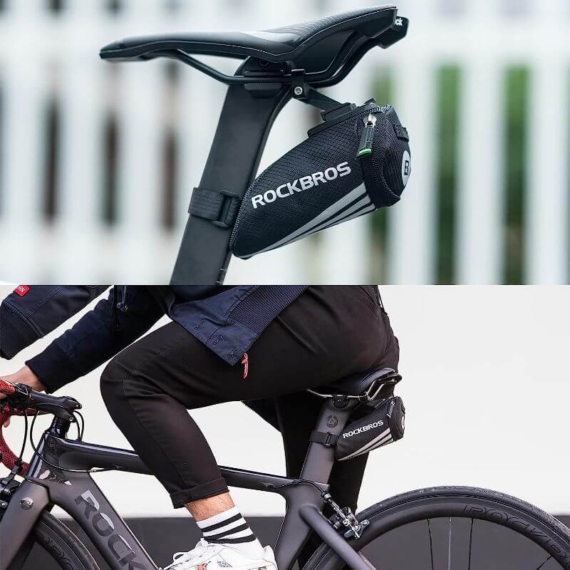 Bicycle Saddle Under Seat Seatpost Tiny Small Bag for MTB Road Bike