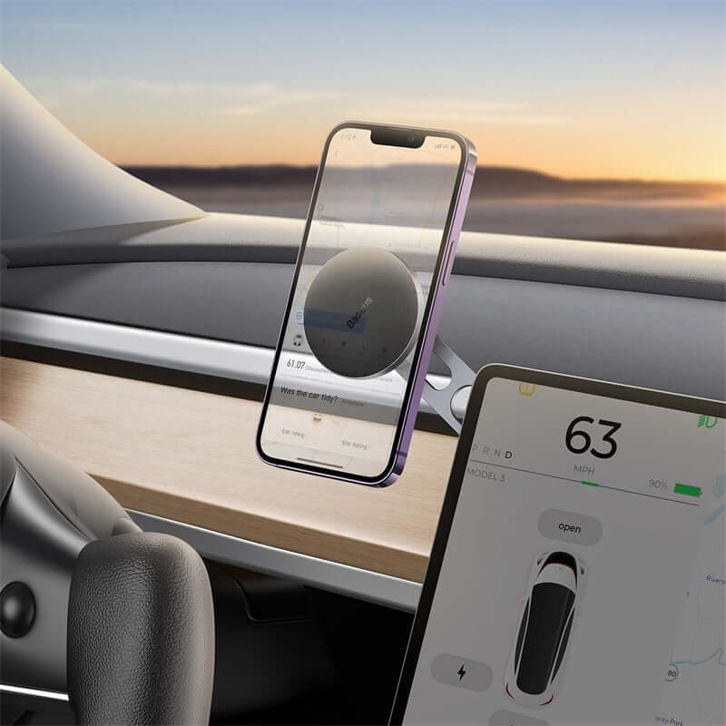Baseus Magnetic Car Phone Holder Mount for Tesla Display Screen Rotateble