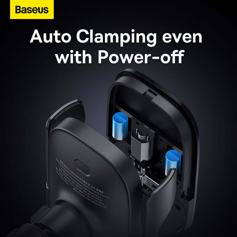 Baseus 15W Wireless Charging Car Mount Phone Holder For Air Vent Grill