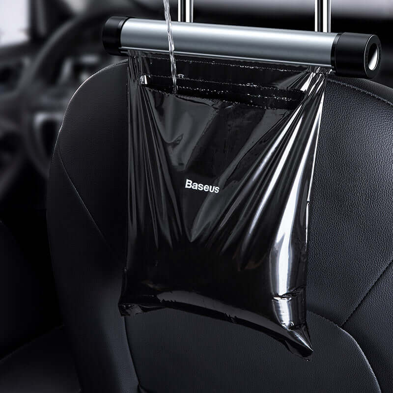Car Back Seat Headrest Mount Trash Bin Organizer Storage Bag