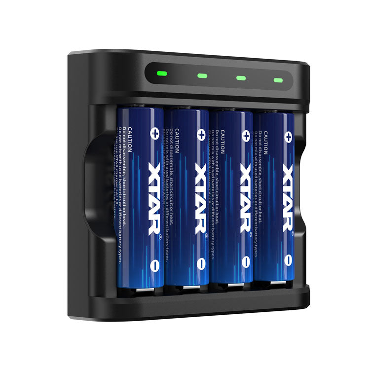 1.5V AA Lithium 4150mWh Rechargeable  Battery 4-Pack with Low-Voltage Indicator