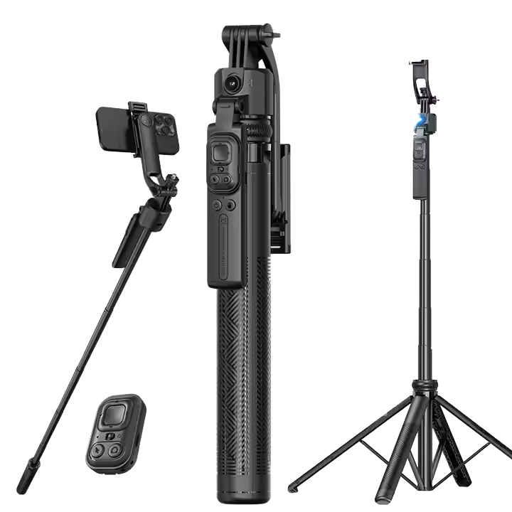 Smart Selfie Stick 360 Rotate Auto Face Tracking with tripod Max 1.6m