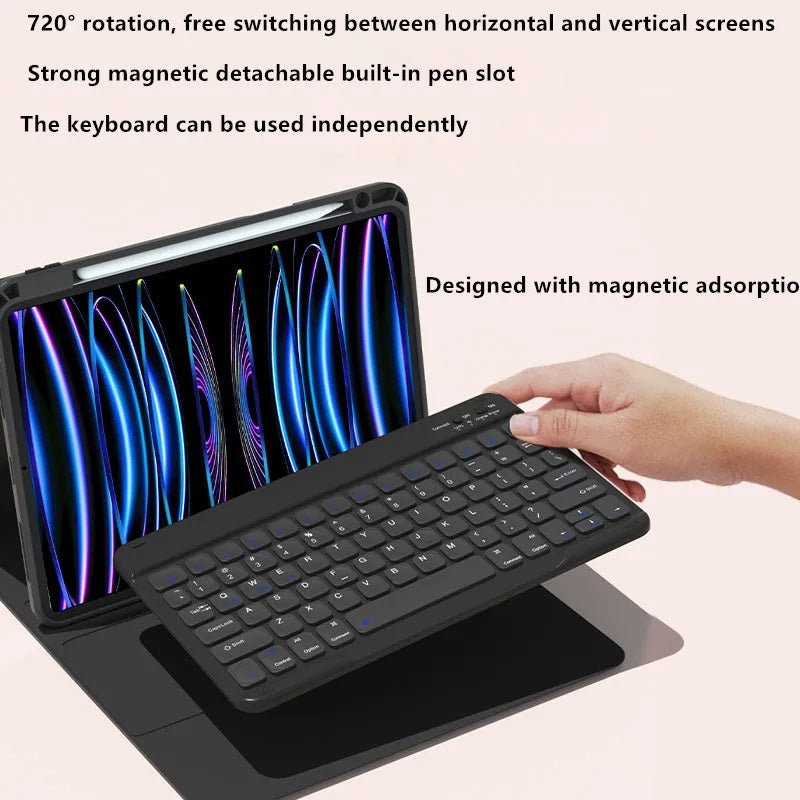 iPad Pro 11 / Air 5/ Air 4 Bluetooth keyboard with 360 Rotation Case
