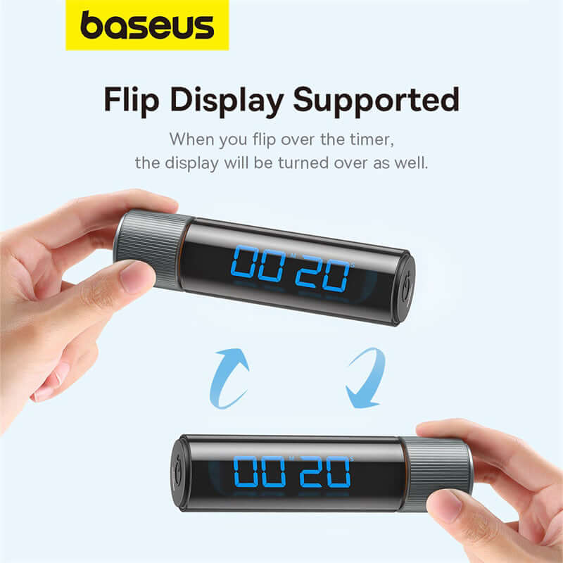 Baseus magnetic digital countdown timer - black