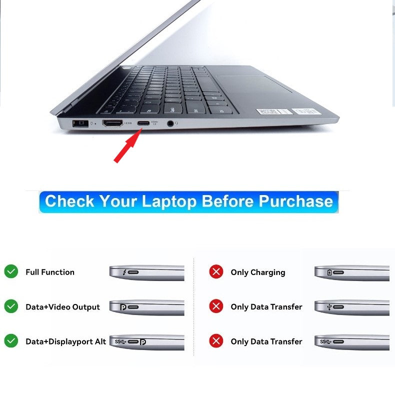 USB-C/Type-C to HDMI VGA DP Hub Adapter Extend Display for Laptop