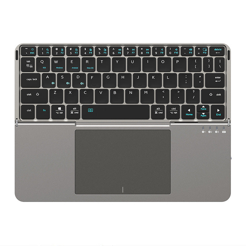Foldable Bluetooth Keyboard with Trackpad Removable Stand Cover