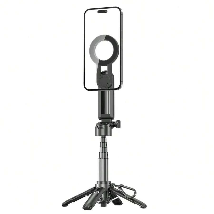 Phone Magnetic Selfie Stick Tripod Mini Handle Foldable with Remote