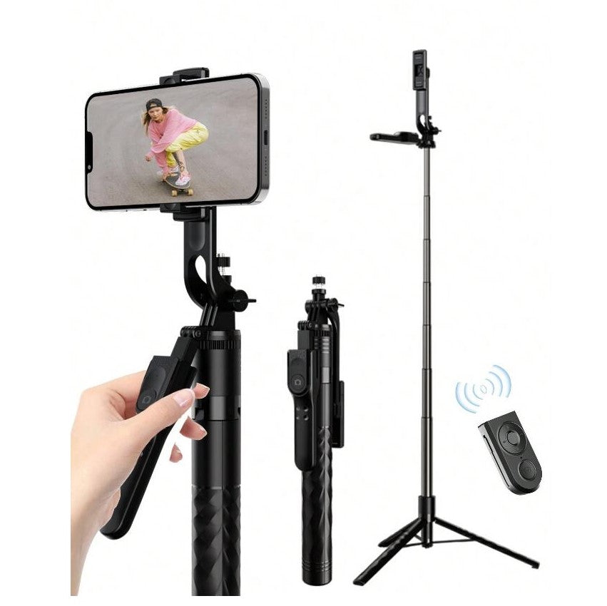 Mobile Phone Selfie Stick Tripod with Handheld Aluminum Alloy 1.7m