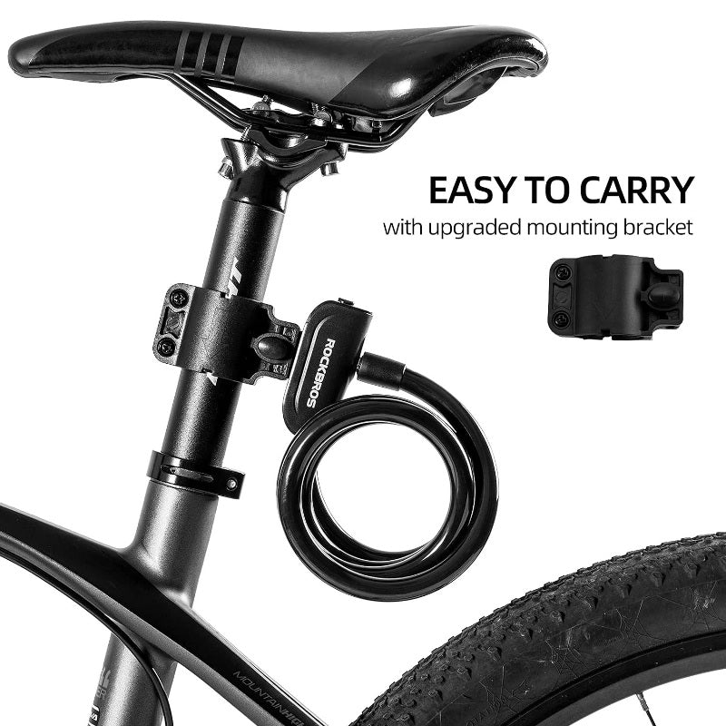 Bike Bicycle Anti-theft Lock Cable with 2 Keys