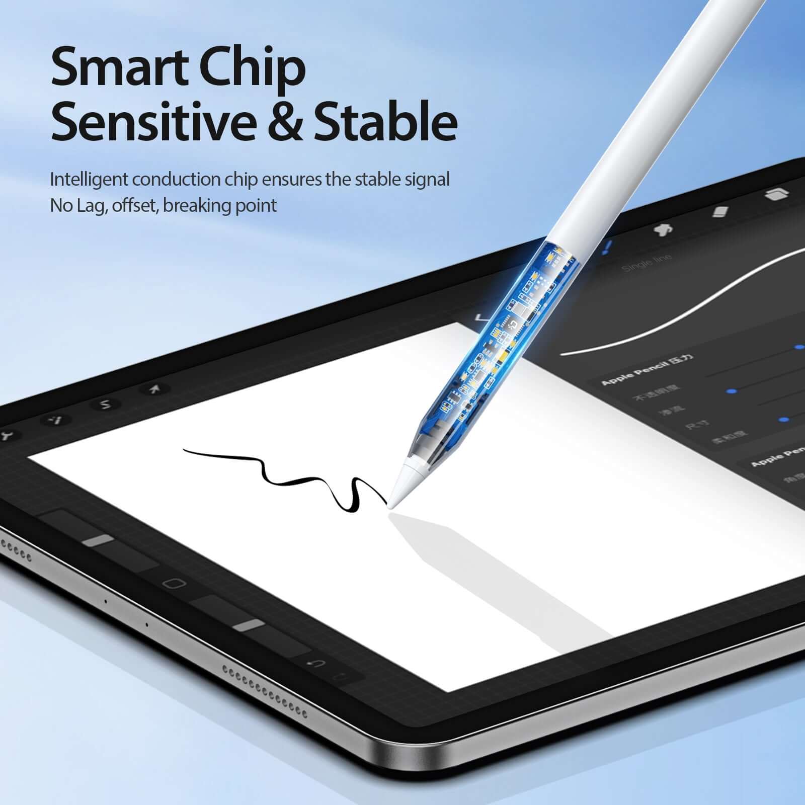 iPad Active Stylus Pen with Digital Display - Main Image