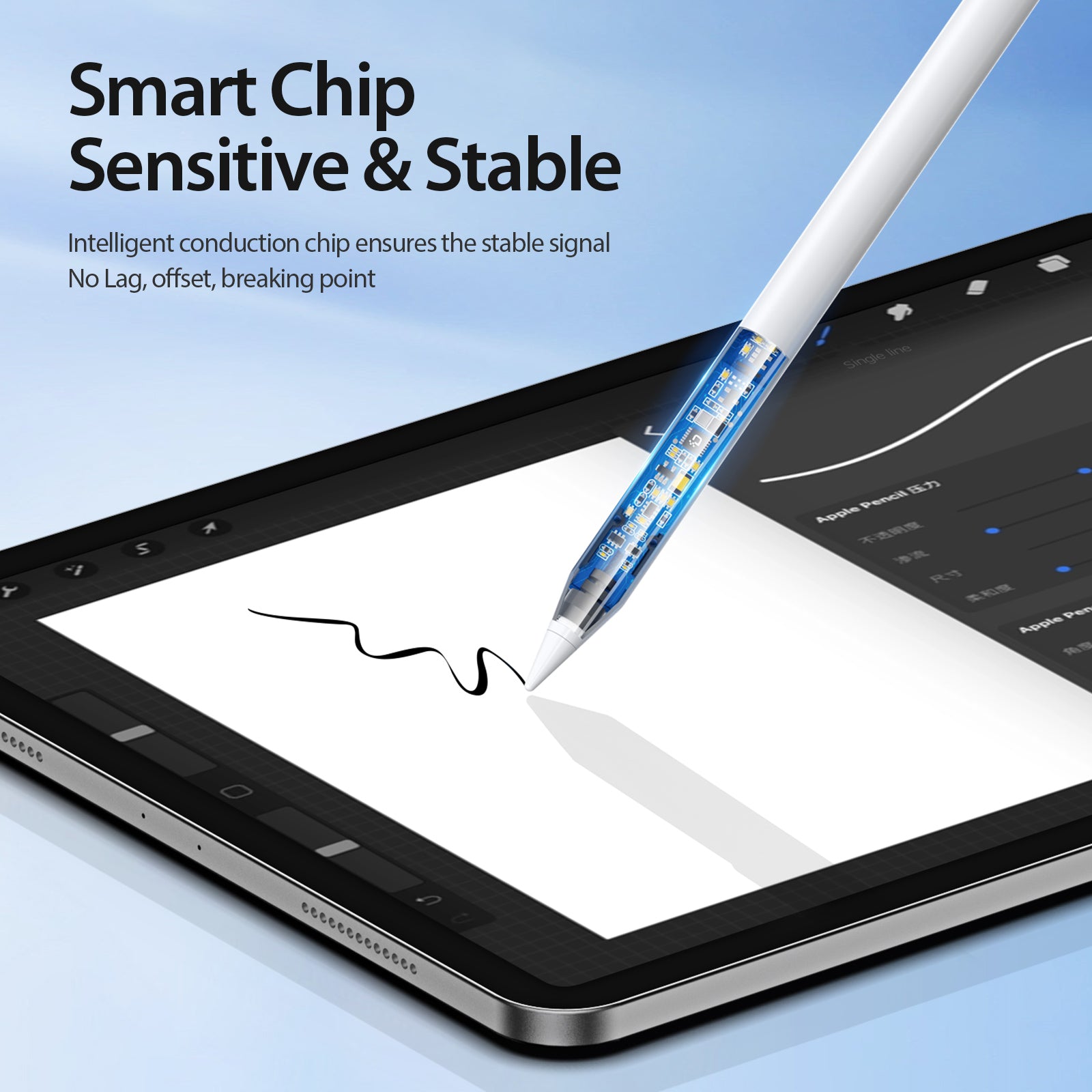 iPad Active Stylus Pen with Digital Display