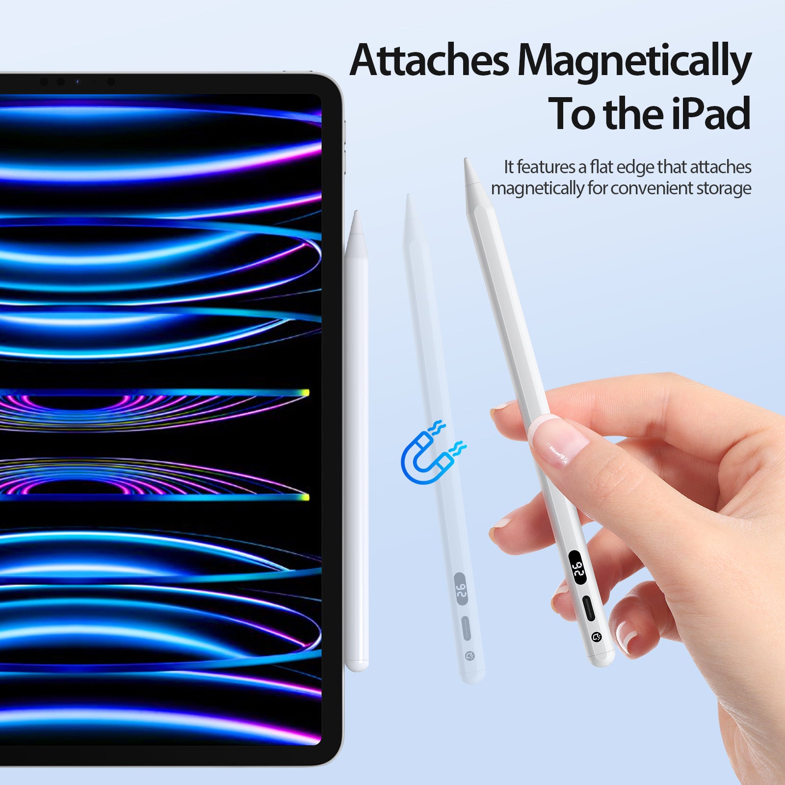 iPad Active Stylus Pen with Digital Display