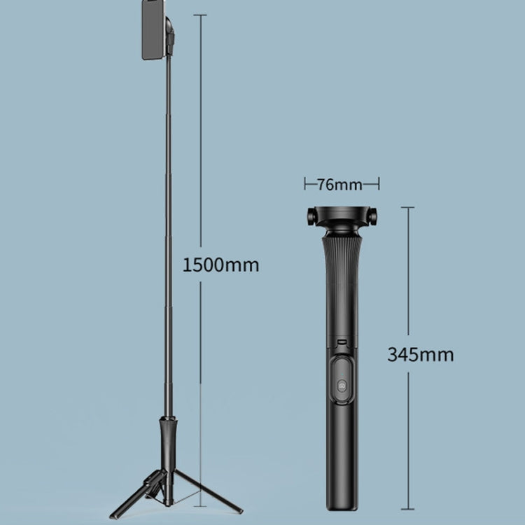 MagSafe Magnetic/Clamp Selfie Stick Tripod with Remote up to 1.5m