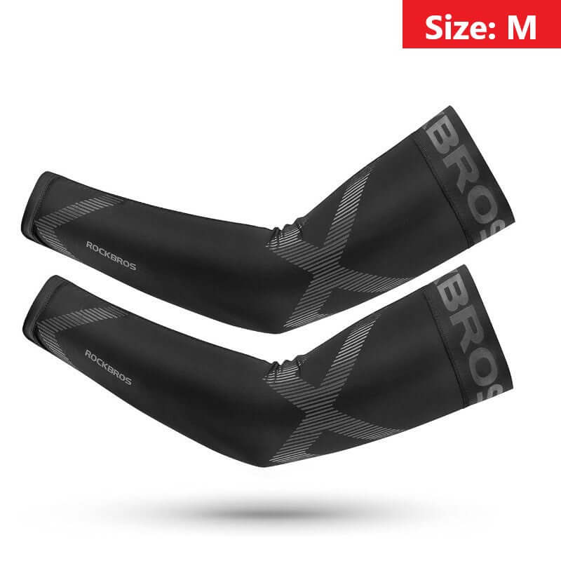 UV Protection Arm Sleeves Ice Fabric for Cycling Sport-1 Pair